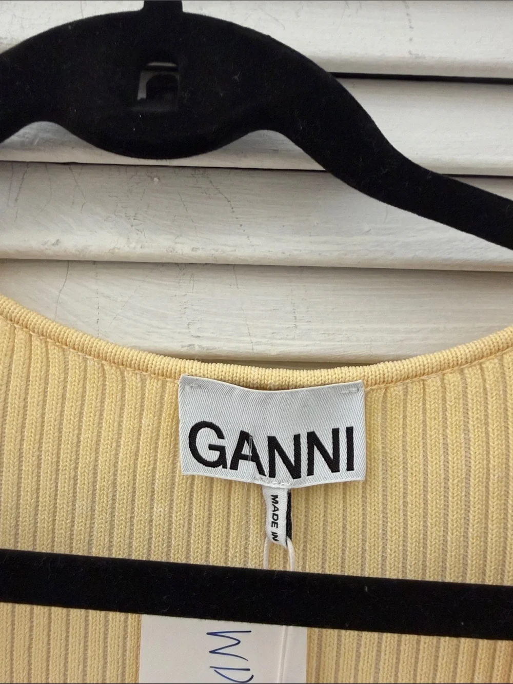 Ganni slim ribbed